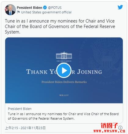 鲍尔将续任Fed 主席！对比特币、稳定币将有何影响？插图